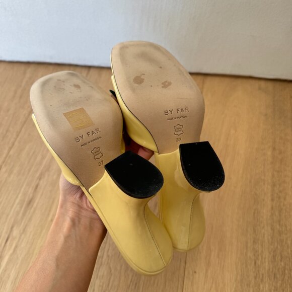 BY FAR Beige Tais Heeled Sandals Size 37 - Picture 3 of 3